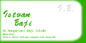 istvan baji business card