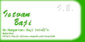 istvan baji business card